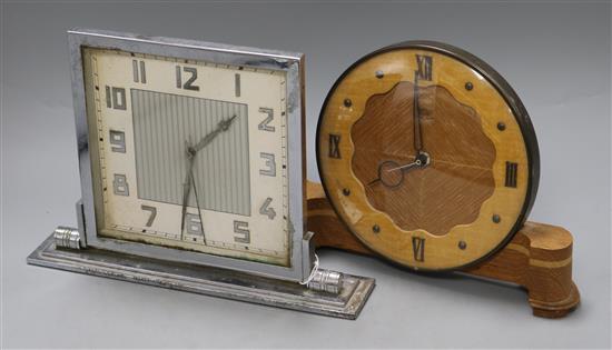 Two Art Deco clocks